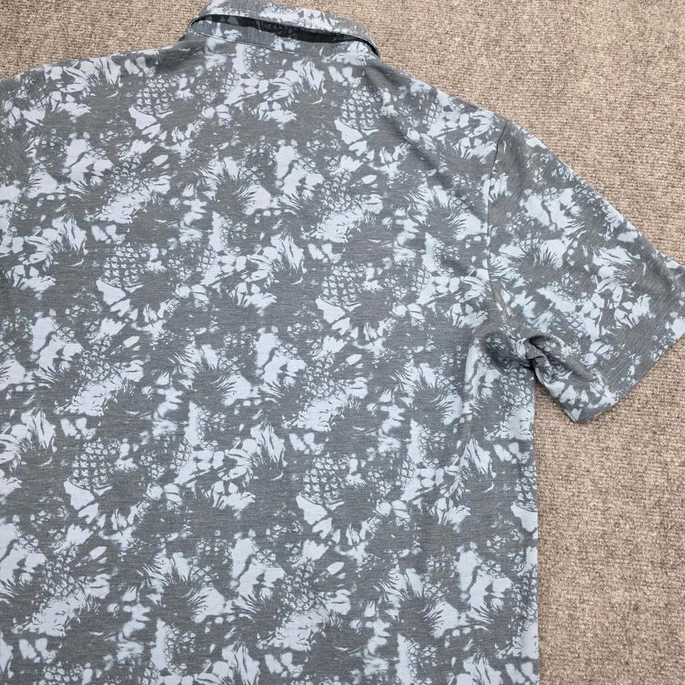 Travis Mathew Featherweight Please Polo Shirt Mens Golf Stretch Pineapple XXL